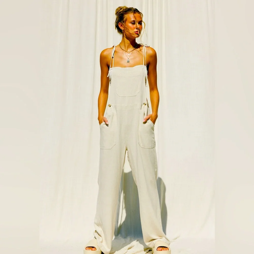 Linen Overalls - Picture 2 of 6